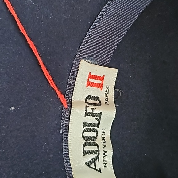 Vintage Adolfo II New York/Paris Stylish Woman's Hat NWT - Picture 3 of 5